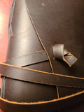 Leather Writing Journal With Leather Strap Closure | Status For Startups